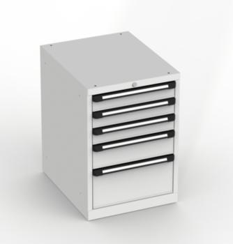 Schubladenschrank fahrbar Typ 500 Werkzeugschrank 565 x 700 x 810 mm BxTxH mit 5 Schubladen Vollauszug
