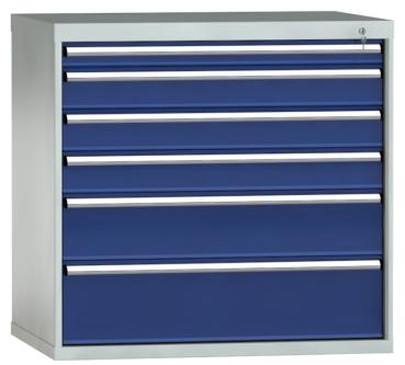 Schubladenschrank Werkzeugschrank 1000x1031x750mm 6 Schubl. Vollauszug 75 kg